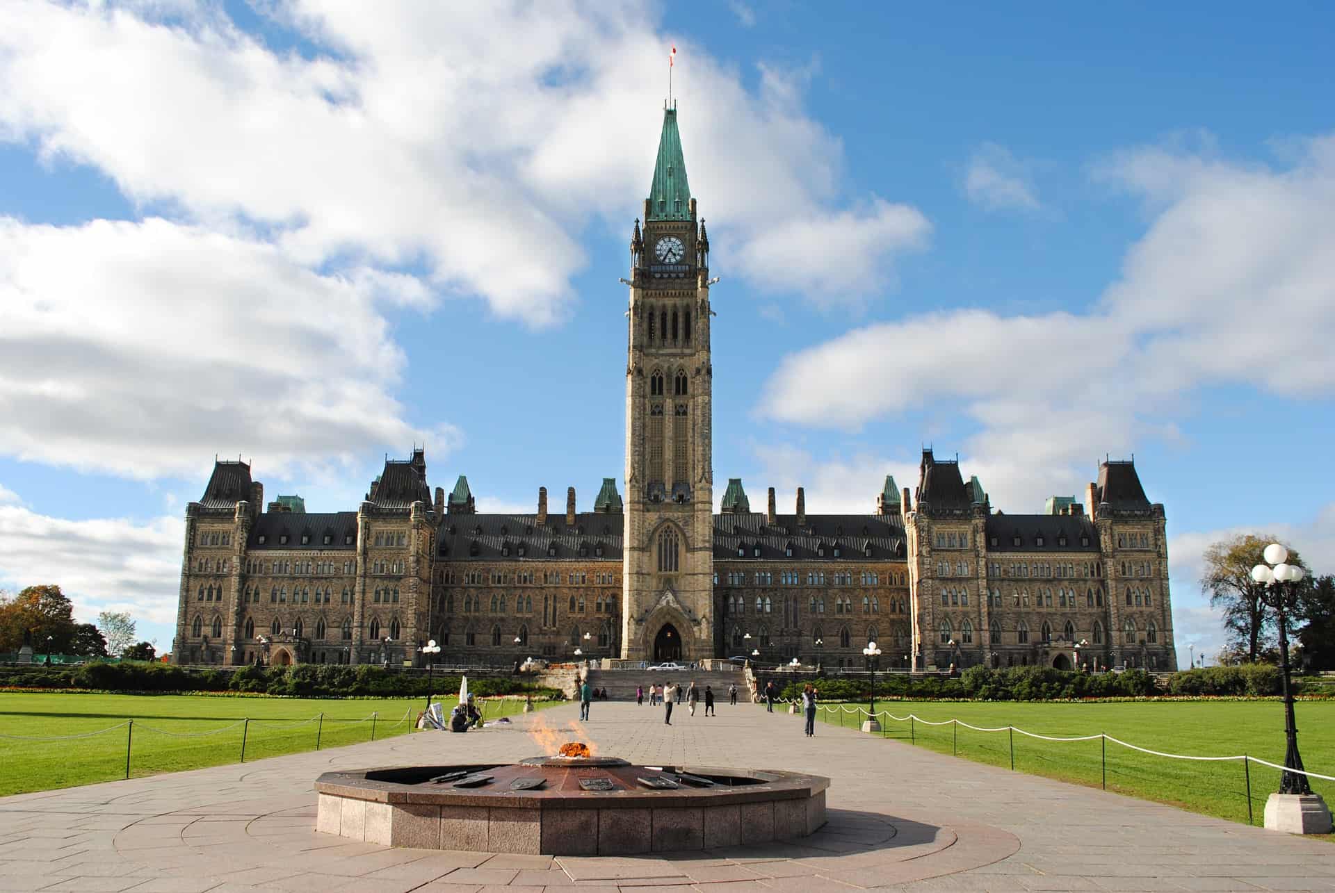 Das Parlament in der Hauptstadt Ottawa