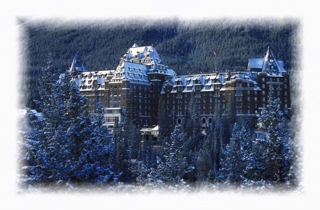 Fairmont Banff Springs Hotel im Winter