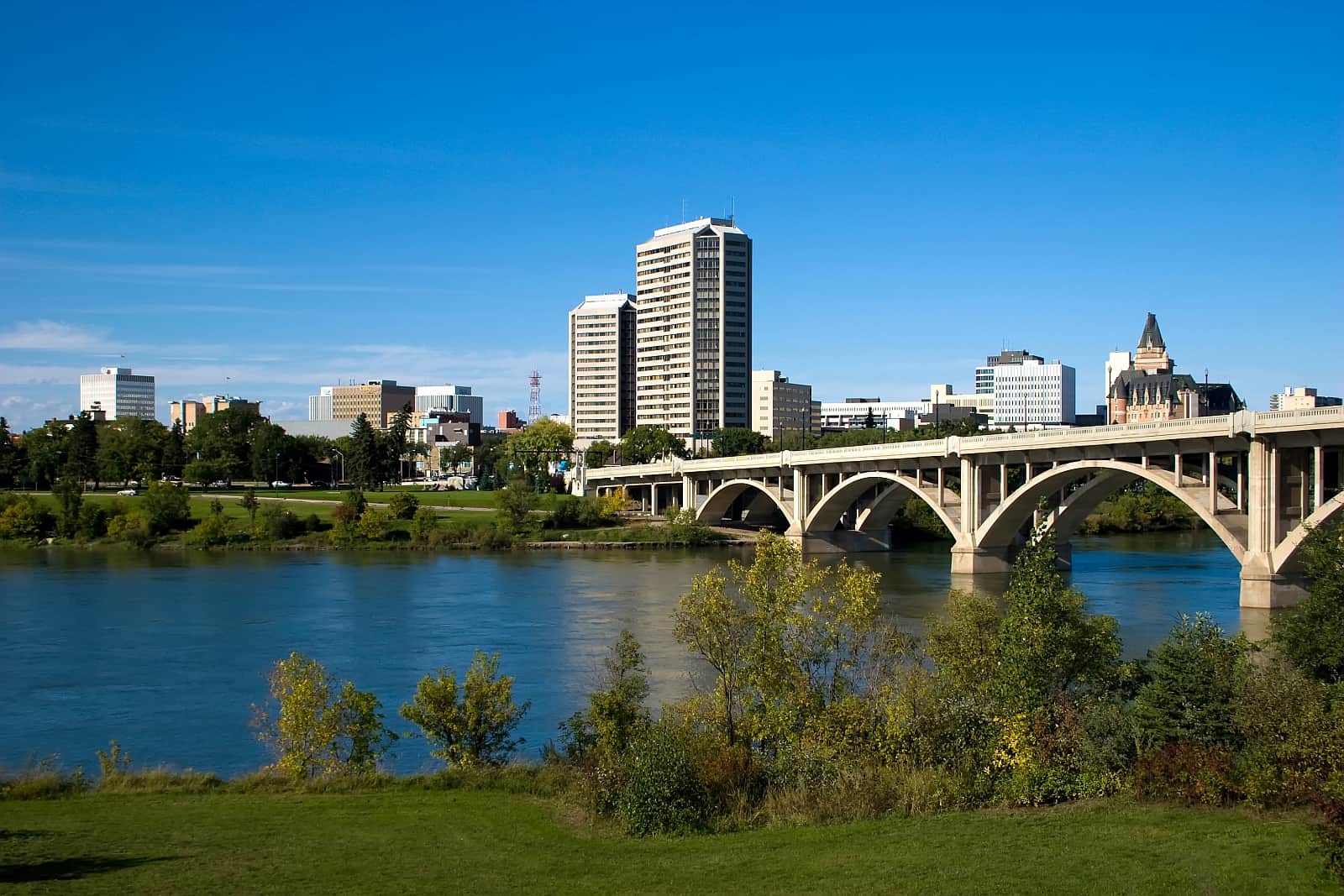 Saskatoon, die größte Stadt der Prärieprovinz Saskatchewan.