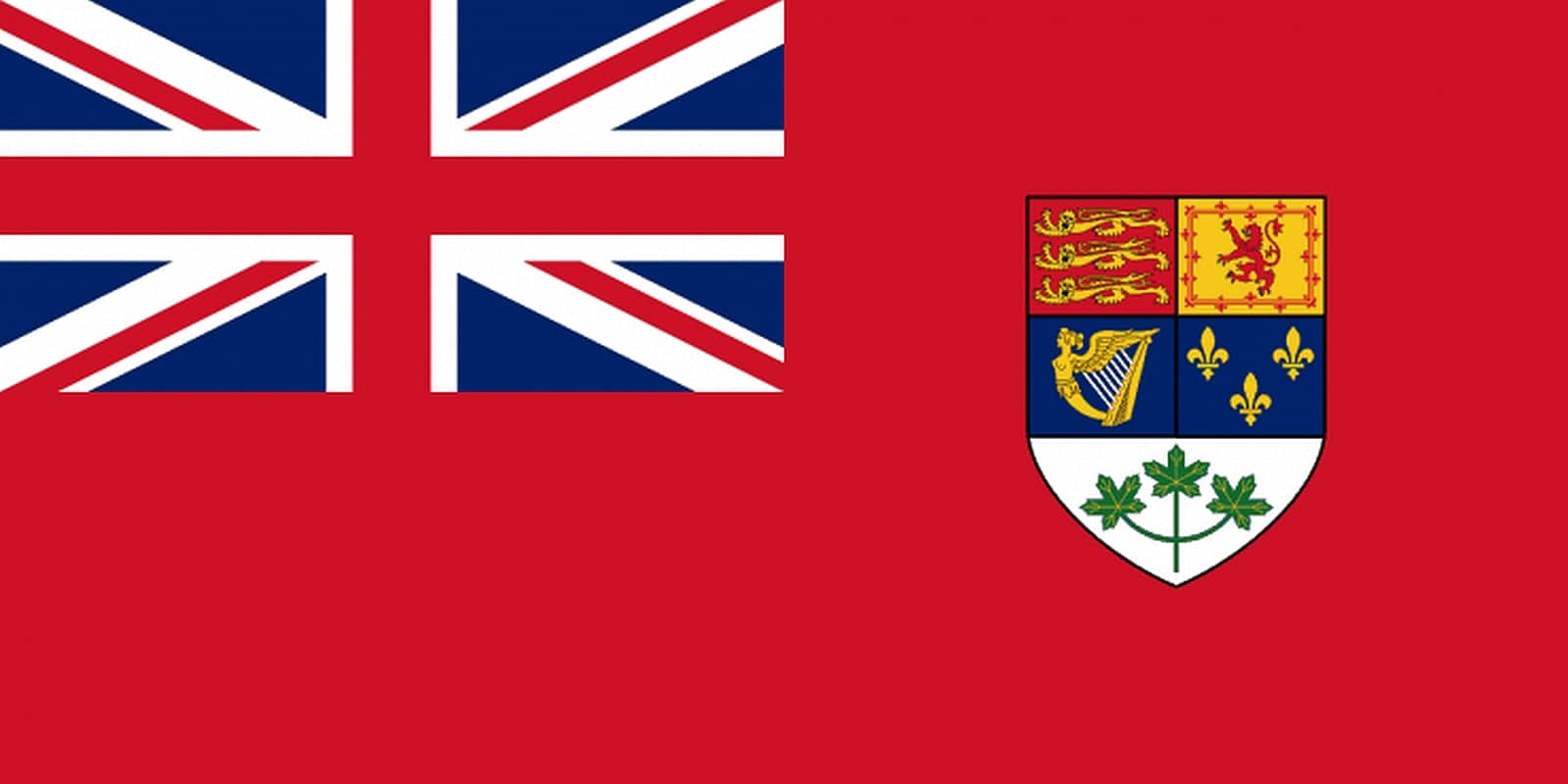 Die Kanada Flagge von 1921 bis 1957. Foto gemeinfrei