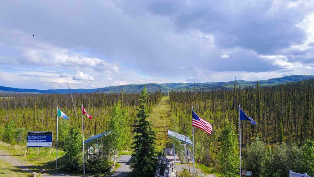 Grenze zwischen Kanada und den USA - Foto Tobias Barth