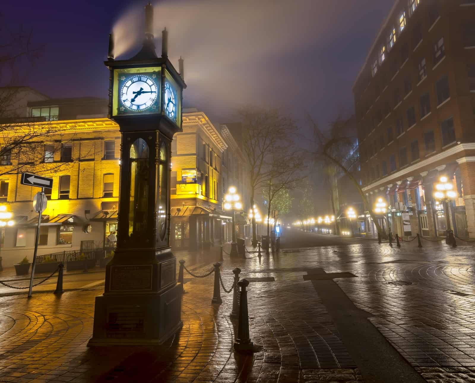 Vancouver Gastown mit der berühmten Steam-Clock Foto JamesWheeler