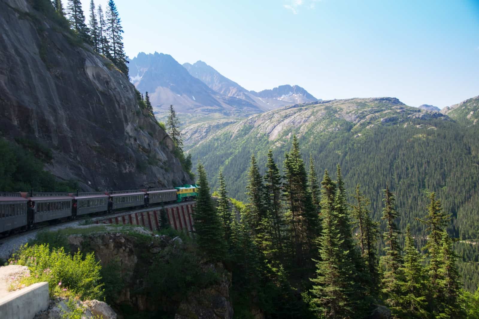 Eine grandiose Fahrt mit dem White Pass Trail, welch ein herrliches Panorama. Foto Daniela Ganz