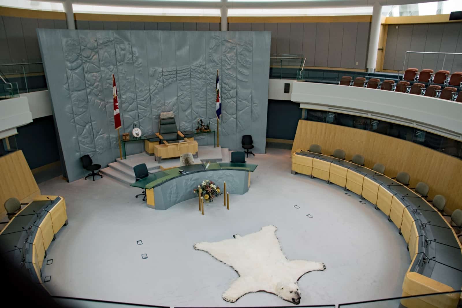 Chamber im Legislative Assembly Yellowknife. Foto Daniela Ganz
