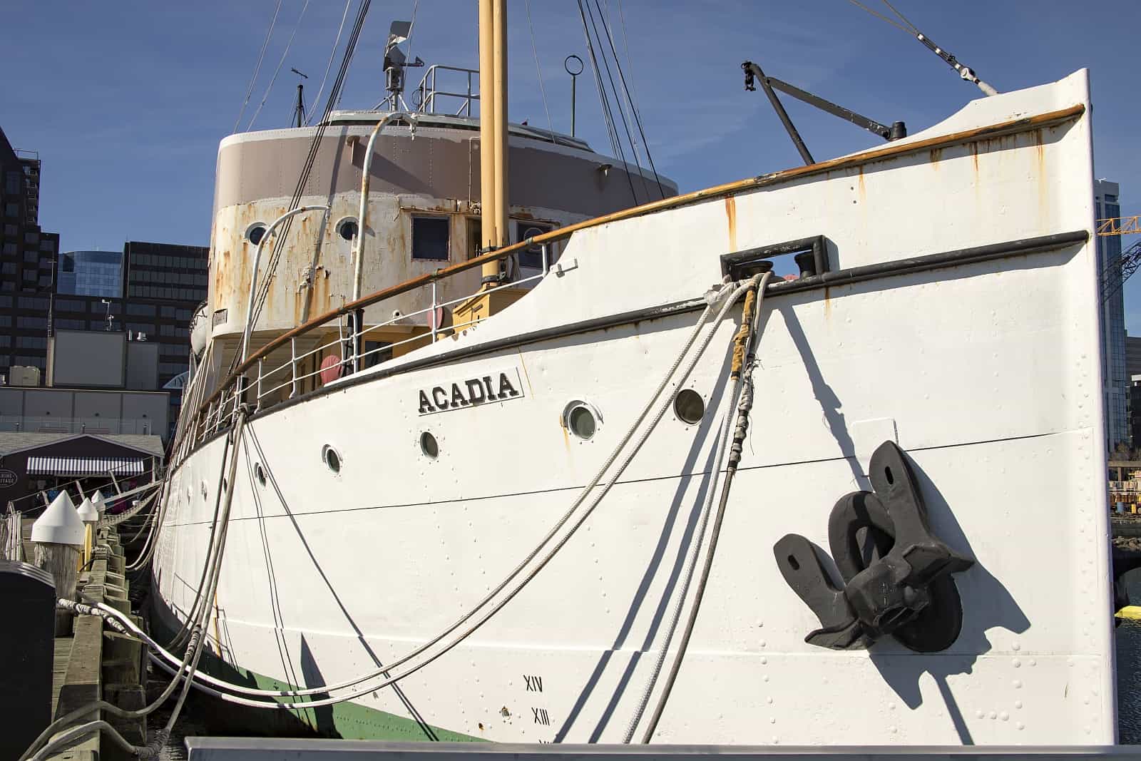 Die CSS Acadia im Maritime Museum of the Atlantic.