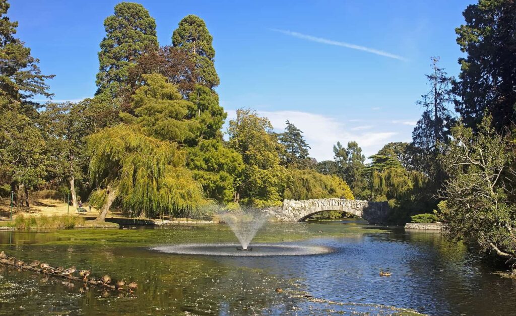 Ein wunderschöner Blick in den Beacon Hill Park in Victoria. Foto Stockfoto/Deposit