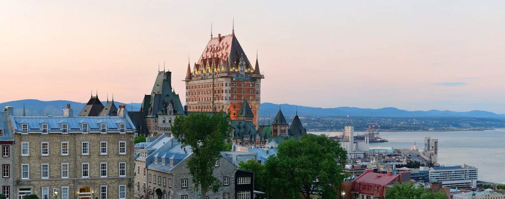 Quebec City Panorama mit dem Chateau Frontenac. Foto rabbit75_dep/Stockfoto