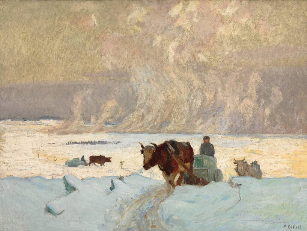 Maurice Cullen - Die Eisernte, um 1913, 76,3 × 102,4 cm, Öl auf Leinwand
© National Gallery of Canada, Ottawa. Ankauf 1913. Foto: NGC