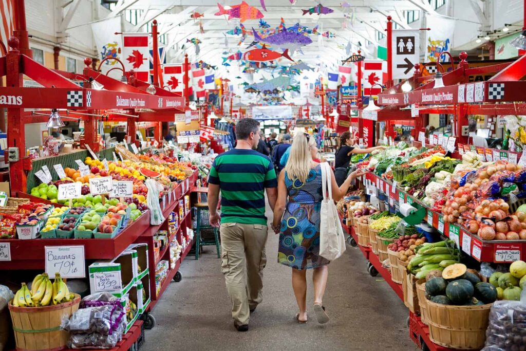 Ein farbenfrohes kulinarisches Erlebnis an der Bay of Fundy, ein Gang über den Saint John City Market. Foto Tourism New Brunswick
