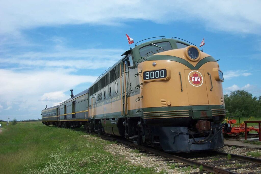 Die Fahrten mit den historischen Zügen des Alberta Railway Museum erfreuen sich großer Beliebtheit. Foto Alberta Railway Museum